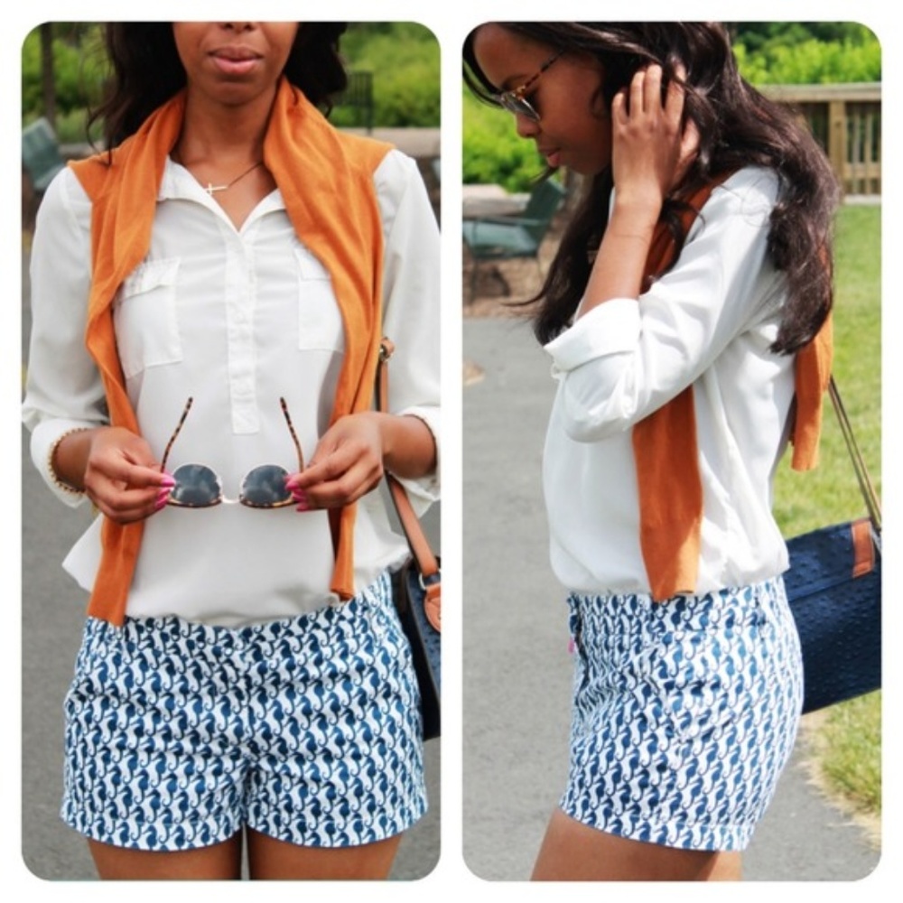 J.Crew Seahorse Shorts Size 4